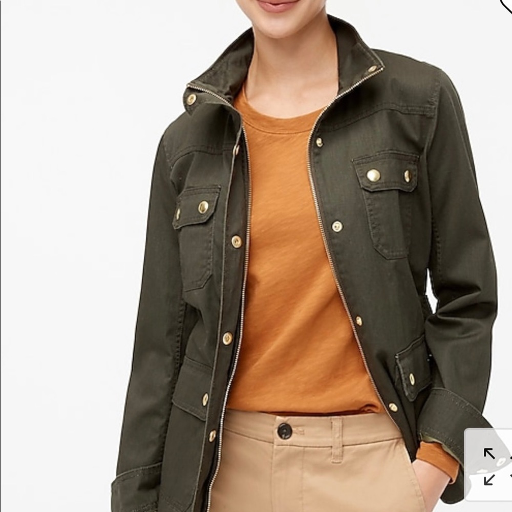 VGUC J. Crew Factory Women's Cotton Jacket Field jacket 27584 medium